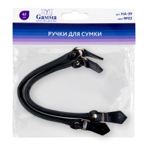" Gamma" HA- 39 Ручки для сумки 41 см 2 шт. №03 чёрный — фото 2