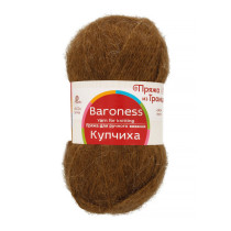 Пряжа из Троицка " Купчиха" 50% верблюжья шерсть, 50% акрил 10 * 100 г 300 м №165 т. бежевый. Цена за упаковку 10 шт — фото 1