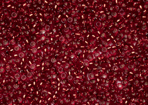 Бисер Япония MIYUKI Seed Beads 15/0 100г 1420 окрашенный кирпично красный серебряная линия внутри — фото 1