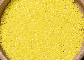 Бисер Япония MIYUKI Seed Beads 15/0 5г 0472 жёлтый непрозрачный радужный — фото 5