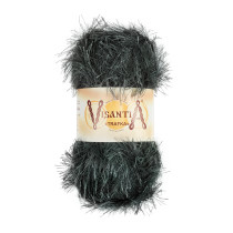 Пряжа VISANTIA " TRAFKA" 100% полиэстер 5 * 100 г 150 м №0037 т. серый. Цена за упаковку 5 шт — фото 1