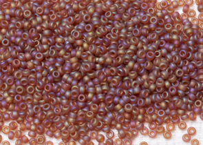 Бисер Япония MIYUKI Seed Beads 15/0 100г 0134FR тёмно-топаз радужный матовый — фото 1