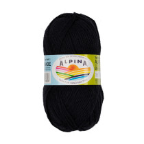 Пряжа ALPINA " ALPACA GRANDE" 65% альпака, 35% мериносовая шерсть 4 * 50г 118 м 01 ЧЕРНЫЙ. Цена за упаковку 4 шт — фото 1