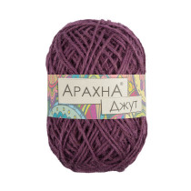 Пряжа ARACHNA "Jute" 100% джут 5 * 100 г 90 м № 012 сиреневый. Цена за упаковку 5 шт — фото 1