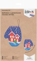 " Klart" набор для вышивания 8- 392 " Варежка с домиками"  — фото 2