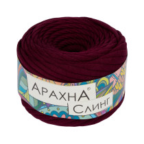Пряжа ARACHNA " Sling" 100% хлопок 6 * 150г ± 10 г 50 м №36 т. бордовый. Цена за упаковку 6 шт — фото 1