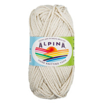 Пряжа ALPINA "GARRY" 100% мерсеризованный хлопок 10 * 50г 50 м №09 кварц (св.серый). Цена за упаковку 10 шт — фото 1
