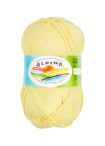 Пряжа ALPINA " NANA" 70% хлопок, 30% полиамид 10 * 50г 105 м №05 св. желтый. Цена за упаковку 10 шт — фото 1