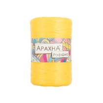 Пряжа ARACHNA " Raffia" 100% полипропилен 5 * 50г ± 10 г 200 м №15 желтый. Цена за упаковку 5 шт — фото 1