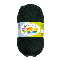 Пряжа ALPINA " SAMANTHA" 75% вискоза, 25% полиэстер 10 * 50г 160 м №06 т. изумрудный. Цена за упаковку 10 шт — фото 1