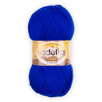 Пряжа ADELIA " LUCAS" 70% шерсть, 30% акрил 5 * 100 г 218 м №13 синий. Цена за упаковку 5 шт — фото 1