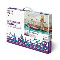 Кристальная ( алмазная) мозаика  " ФРЕЯ" ALPD- 009 на подрамнике " Морской прибой" 40 х 30 см — фото 2