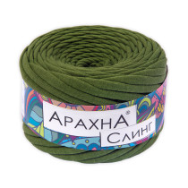 Пряжа ARACHNA " Sling" 100% хлопок 6 * 150г ± 10 г 50 м №56 защитный. Цена за упаковку 6 шт — фото 1
