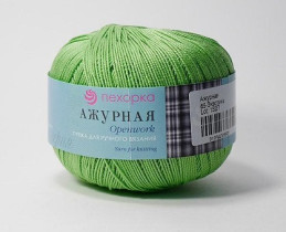 Пряжа Пехорская ПТ " Ажурная" 100% мерсеризованный хлопок 50 г 280 м №065 экзотика. Цена за упаковку 10 шт — фото 1