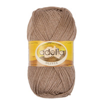 Пряжа ADELIA " OLIVIA" 60% акрил, 40% шерсть 5 * 100 г 250 м №18 бежевый. Цена за упаковку 5 шт — фото 1