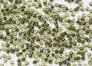 Бисер Япония MIYUKI Seed Beads 15/0 100г 1816 шартрез черная линия внутри — фото 2