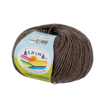 Пряжа ALPINA " ORNELLA MERINO" 100% мериносовая шерсть 10 * 50г 125 м №500 св. коричневый. Цена за упаковку 10 шт — фото 1