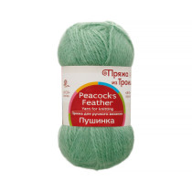 Пряжа из Троицка " Пушинка" 50% шерсть, 50% козий пух 10 * 50г 225 м №437 ковыль. Цена за упаковку 10 шт — фото 1