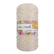 Пряжа ARACHNA " Cord Mini Lurex" 90% полиэфир, 10% люрекс 3 * 75 г ± 10 г 200 м №03 синий- серебро. Цена за упаковку 3 шт — фото 2