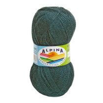 Пряжа ALPINA " KLEMENT" 80% альпака, 20% мериносовая шерсть 4 * 50г 300 м №07 т. зеленый. Цена за упаковку 4 шт — фото 1