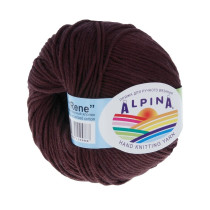 Пряжа ALPINA " RENE" 100% мерсеризованный хлопок 10 * 50г 105 м №229 коричневый. Цена за упаковку 10 шт — фото 1