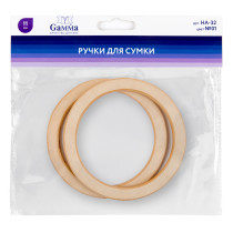 " Gamma" HA- 32 Ручки для сумки 11 см 2 шт. №01 светлое дерево — фото 2