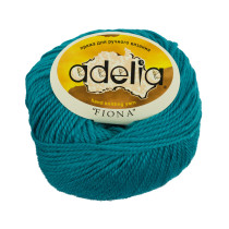 Пряжа ADELIA " FIONA" 50% шерсть, 50% акрил 10 * 50г 90 м №450 бирюзовый. Цена за упаковку 10 шт — фото 1