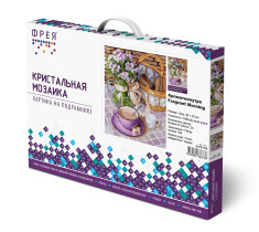 Кристальная ( алмазная) мозаика  " ФРЕЯ" ALPD- 070 на подрамнике " Ароматное утро" 30 х 40 см — фото 2