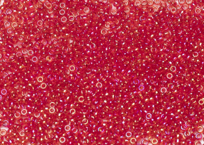 Бисер Япония MIYUKI Seed Beads 15/0 5г 0254 красный прозрачный радужный — фото 1