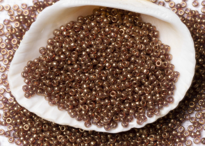 Бисер Япония MIYUKI Seed Beads 15/0 100г 1882 топаз золото блестящий — фото 2