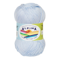 Пряжа ALPINA " XENIA" 100% мерсеризованный хлопок 10 * 50г 240 м №137 бл. голубой. Цена за упаковку 10 шт — фото 1