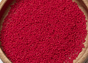 Бисер Япония MIYUKI Seed Beads 15/0 100г 1684 окрашенный яркий красный непрозрачный полуматовый — фото 5