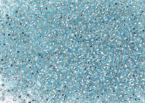 Бисер Япония MIYUKI Seed Beads 15/0 100г 0018 аква серебряная линия внутри — фото 3