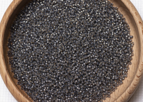 Бисер Япония MIYUKI Seed Beads 15/0 5г 0650 окрашенный рустикальный серый алебастр серебряная линия внутри — фото 5