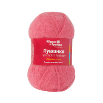 Пряжа из Троицка " Пушинка" 50% шерсть, 50% козий пух 10 * 50г 225 м №519 Венерин башмачок. Цена за упаковку 10 шт — фото 2