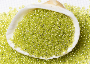 Бисер Япония MIYUKI Seed Beads 15/0 5г 0014 шартрез серебряная линия внутри — фото 3