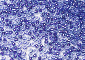 Бисер Япония MIYUKI Seed Beads 15/0 100г 1827 аква блестящий игристый фиолетовая линия внутри — фото 2