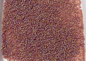 Бисер Япония MIYUKI Seed Beads 15/0 100г 0134FR тёмно-топаз радужный матовый — фото 4
