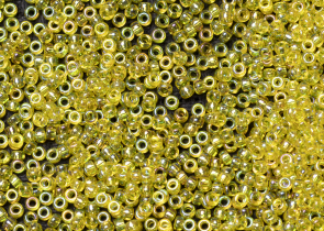 Бисер Япония MIYUKI Seed Beads 15/0 100г 0252 жёлтый прозрачный радужный — фото 2