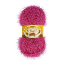 Пряжа ADELIA " BRILLIANT" 100% полиэстер 10 * 50г 90 м №06 розовый. Цена за упаковку 10 шт — фото 1