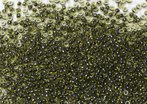 Бисер Япония MIYUKI Seed Beads 15/0 5г 1816 шартрез черная линия внутри — фото 1