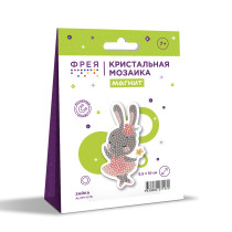 Кристальная ( алмазная) мозаика  " ФРЕЯ" ALVM- 079 магнит " Зайка" 5. 5 х 10 см — фото 2