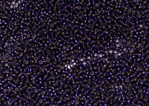 Бисер Япония MIYUKI Seed Beads 15/0 5г 1426 окрашенный фиолетовый серебряная линия внутри — фото 4