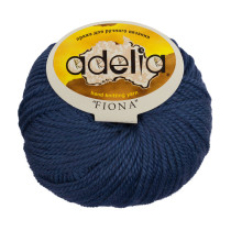 Пряжа ADELIA " FIONA" 50% шерсть, 50% акрил 10 * 50г 90 м №310 джинсовый. Цена за упаковку 10 шт — фото 1