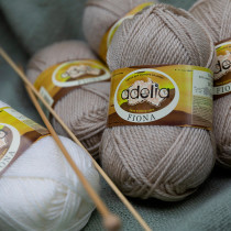 Пряжа ADELIA " FIONA" 50% шерсть, 50% акрил 10 * 50г 90 м №222 красный. Цена за упаковку 10 шт — фото 5
