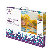 Кристальная ( алмазная) мозаика  " ФРЕЯ" ALPD- 026 на подрамнике " Осенний мотив" 30 х 40 см — фото 2