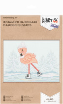 " Klart" набор для вышивания 8- 417 " Фламинго на коньках"  — фото 2