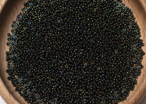 Бисер Япония MIYUKI Seed Beads 15/0 5г 0453 лесно-зелёный ирис металлизированный — фото 5