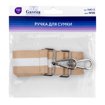 " Gamma" HA1- 2 Ручка для сумки, полиэстер 135 см 1 шт. №08 бежевый — фото 2