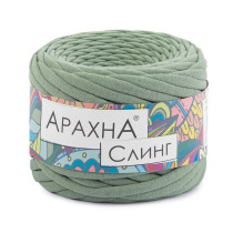 Пряжа ARACHNA " Sling" 100% хлопок 6 * 150г ± 10 г 50 м №44 св. оливковый. Цена за упаковку 6 шт — фото 1